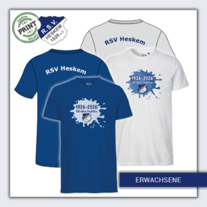RSV Heskem | Jubiläum | T-Shirt in Weiß oder Royal