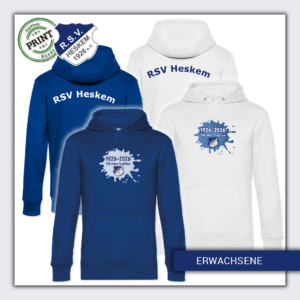 RSV Heskem | Jubiläum | Hoodie in Weiß oder Royal